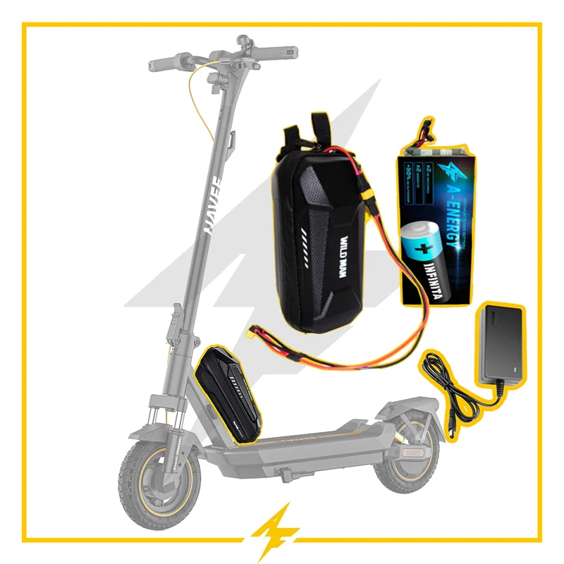 Batería de autonomía conmutada 48V para patinete eléctrico NAVEE Urbano GT3 Max - Instalación fácil y autonomía superior con AF SCOOTERS