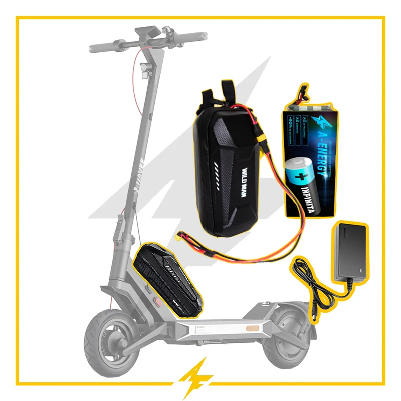 Batería de autonomía conmutada 36V para patinete eléctrico NAVEE Performance S40 - Instalación fácil y autonomía superior con AF SCOOTERS