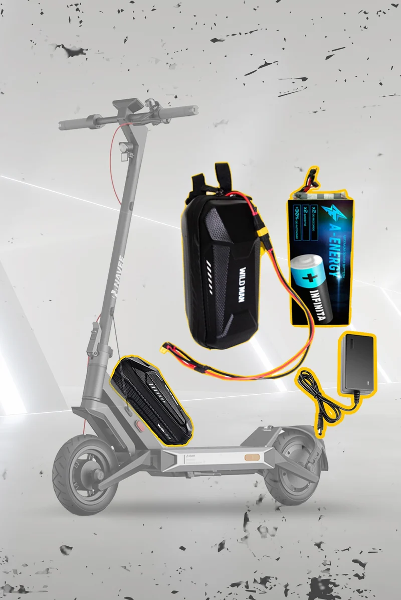Batería de autonomía conmutada 36V para patinete eléctrico NAVEE Performance S40 - Instalación fácil y autonomía superior con AF SCOOTERS