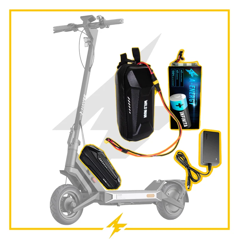 Batería de autonomía conmutada 48V para patinete eléctrico NAVEE Performance S60 - Instalación fácil y autonomía superior con AF SCOOTERS