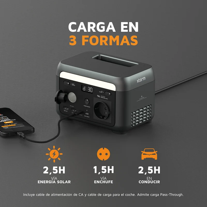 Estación de carga portátil 200 W de Xtorm
