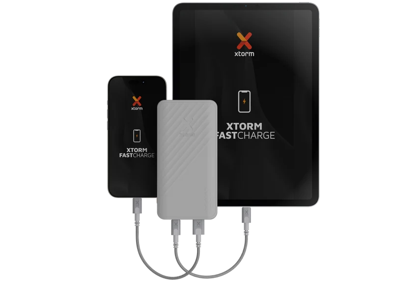 Batería externa de 20.000 mAh Go2 de Xtorm - Blanco