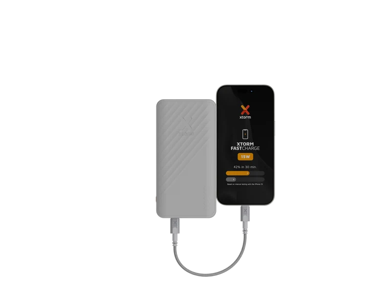 Batería externa de 20.000 mAh Go2 de Xtorm - Blanco