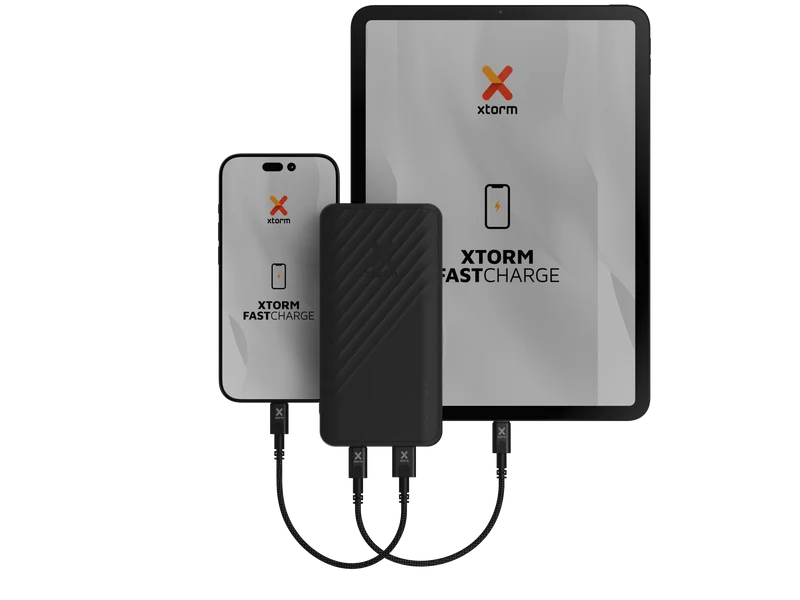 Batería externa de 20.000 mAh Go2 de Xtorm - Negro