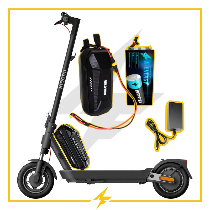 Batería de autonomía conmutada 48 V para patinete eléctrico Xiaomi electric scooter 5 pro - celdas Samsung