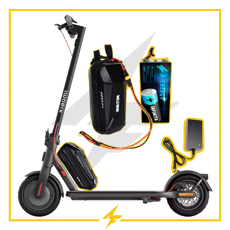 Batería de autonomía conmutada 36 V para patinete eléctrico Xiaomi electric scooter 4 - celdas Samsung