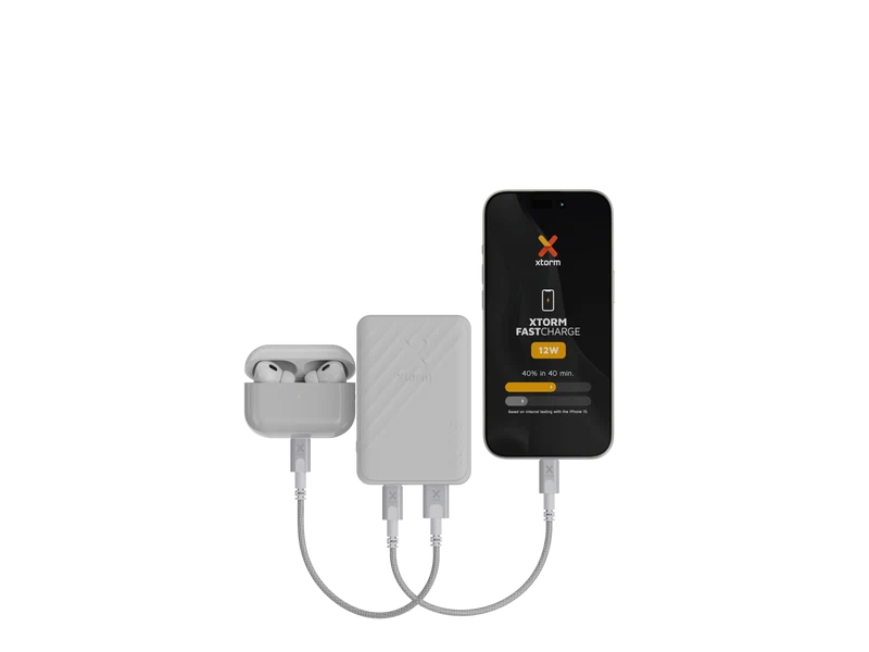 Batería externa de 5.000 mAh Go2 de Xtorm - Blanco