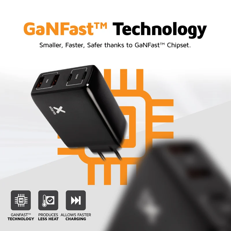 Adaptador de corriente 4 en 1 USB-C de Xtorm - 100 W