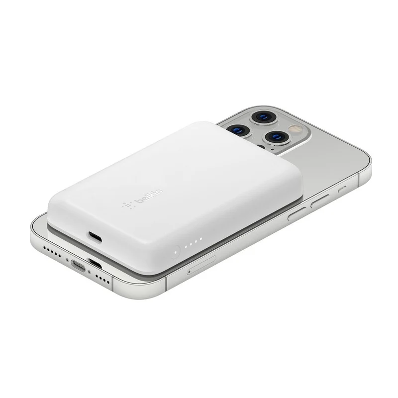 Batería externa inalámbrica y magnética 2.500 mAh BoostCharge de Belkin - Blanco