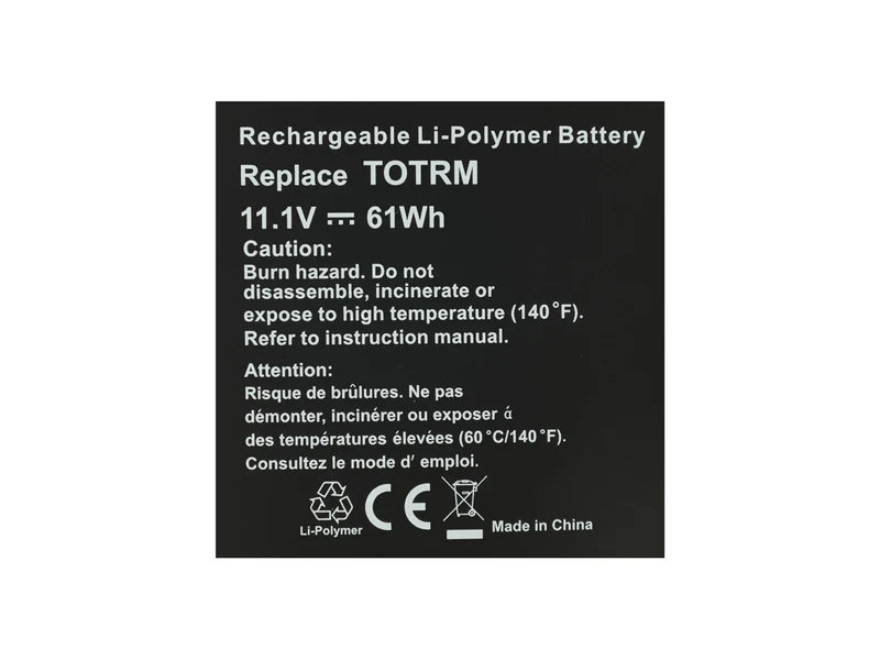 11,1V T0TRM 61Wh Laptop-Akku für Dell XPS 15 9530 Precision M3800 Serie