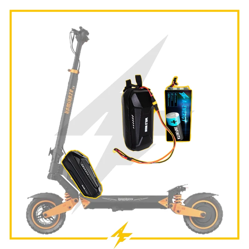 Batería externa de autonomía 48V para patinete eléctrico Kamikaze k1 - Instalación fácil y autonomía superior con AF SCOOTERS