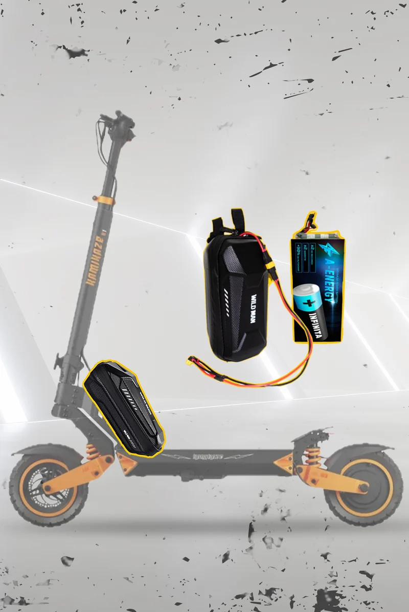 Batería externa de autonomía 48V para patinete eléctrico Kamikaze k1 - Instalación fácil y autonomía superior con AF SCOOTERS