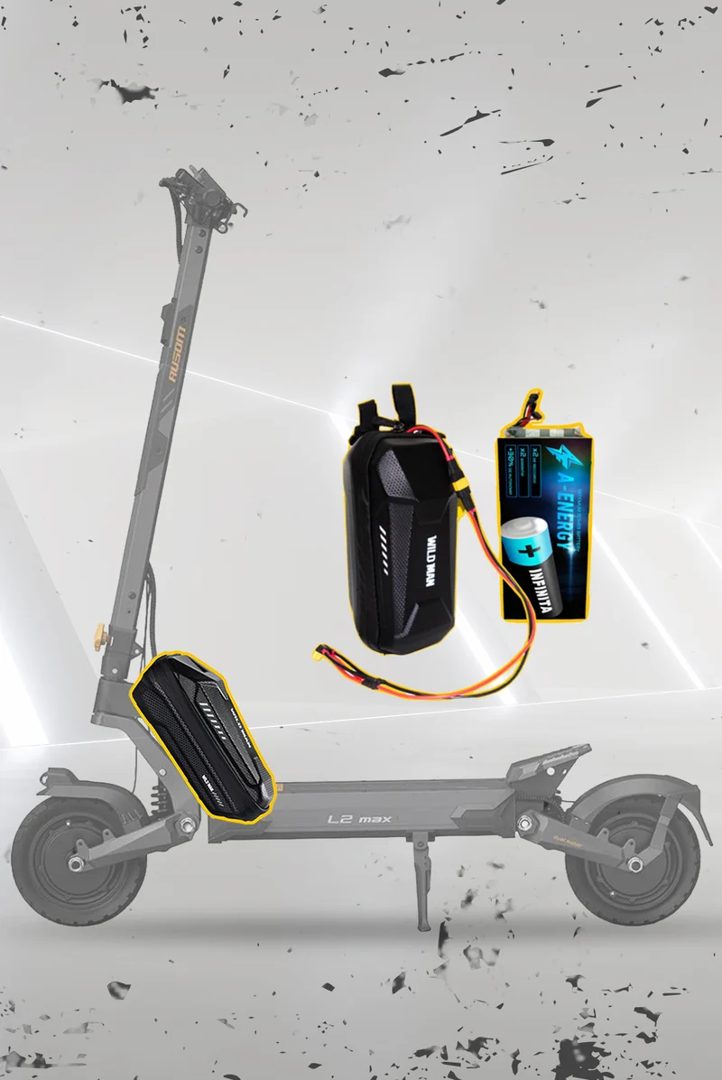 Batería externa de autonomía 48V para patinete eléctrico Ausom L2 / Max / Dual Motor - Instalación fácil y autonomía superior con AF SCOOTERS