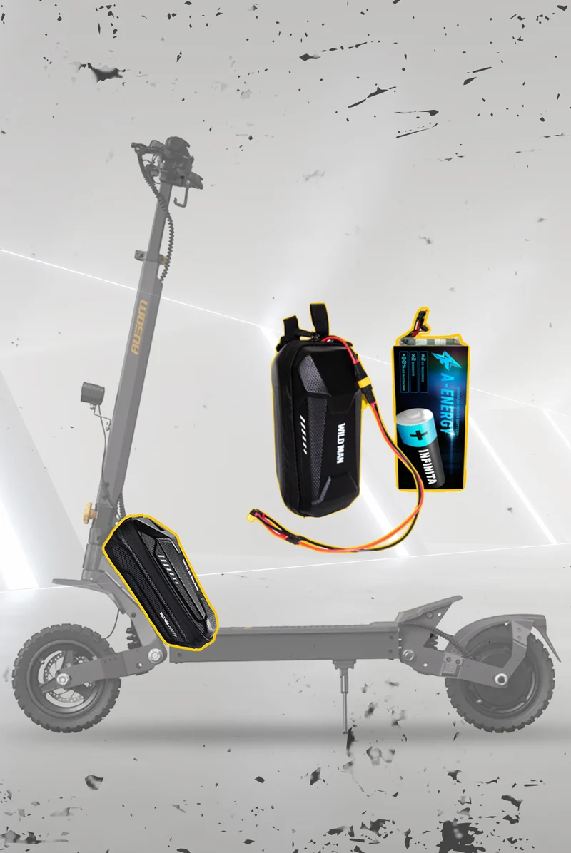 Batería externa de autonomía 48V para patinete eléctrico Ausom L1 / Max - Instalación fácil y autonomía superior con AF SCOOTERS
