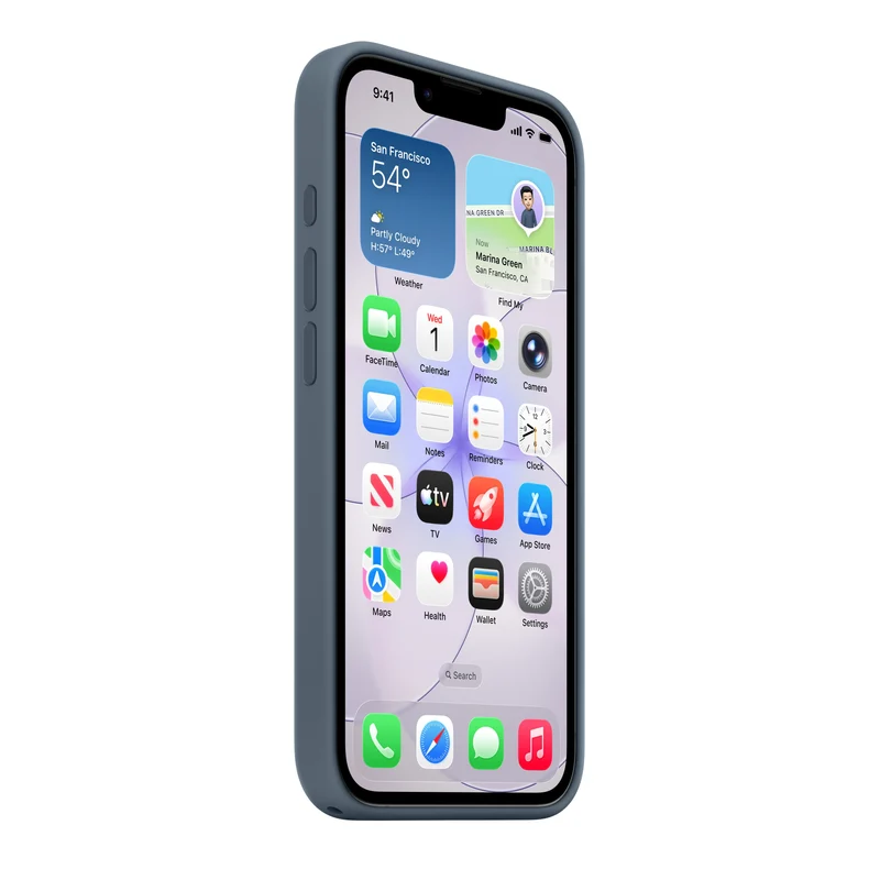 Funda de silicona con MagSafe para el iPhone 17e - Azul náutico