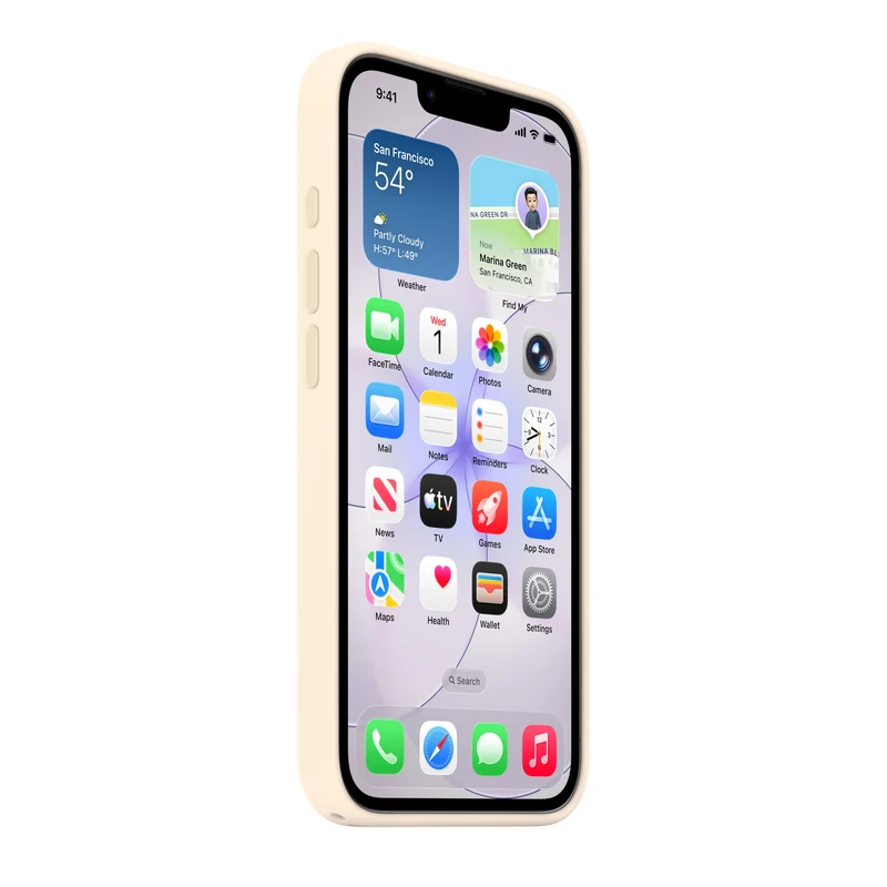 Funda de silicona con MagSafe para el iPhone 17e - Vainilla