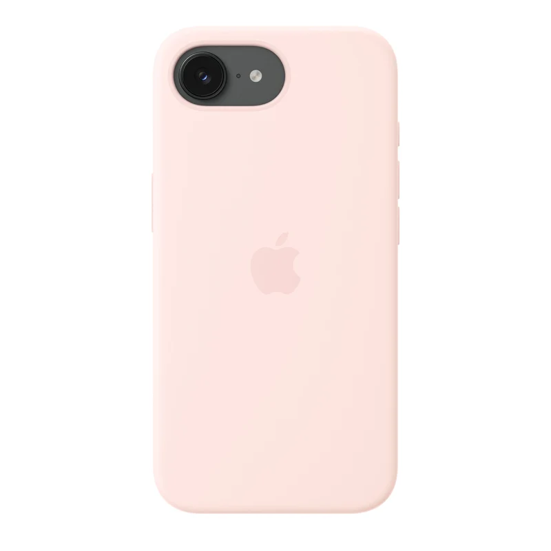Funda de silicona con MagSafe para el iPhone 17e – Rosa palo