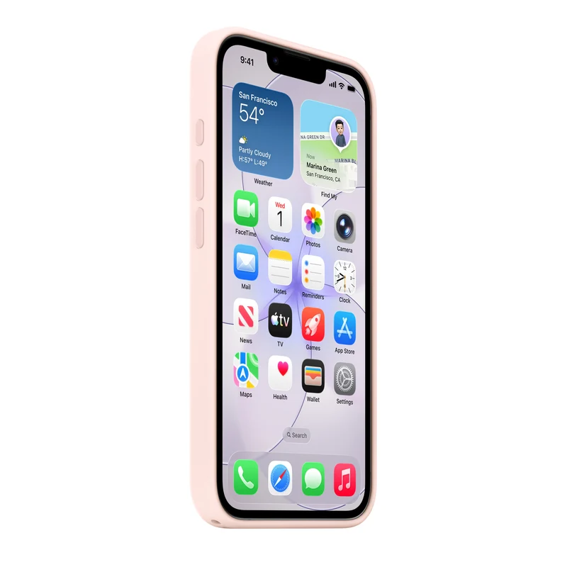 Funda de silicona con MagSafe para el iPhone 17e – Rosa palo