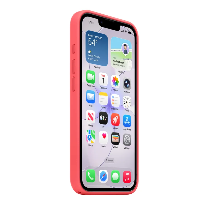 Funda de silicona con MagSafe para el iPhone 17e - Guayaba intenso