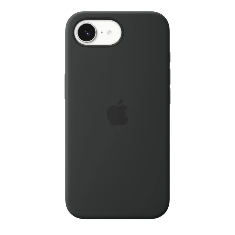 Funda de silicona con MagSafe para el iPhone 17e - Negro