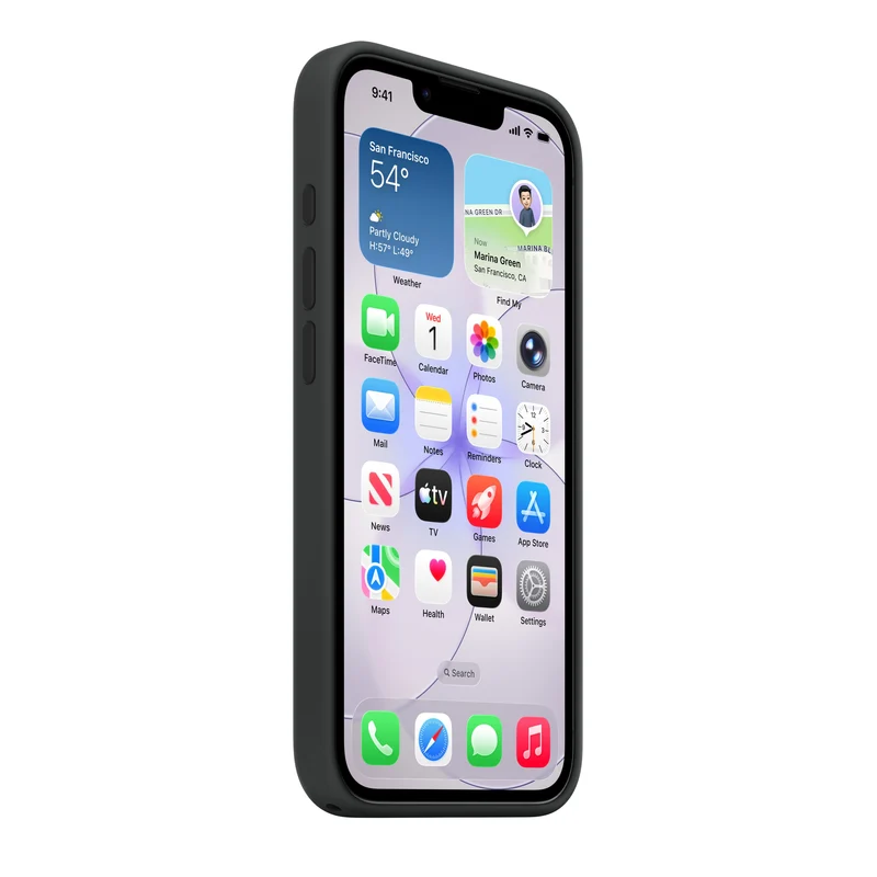 Funda de silicona con MagSafe para el iPhone 17e - Negro
