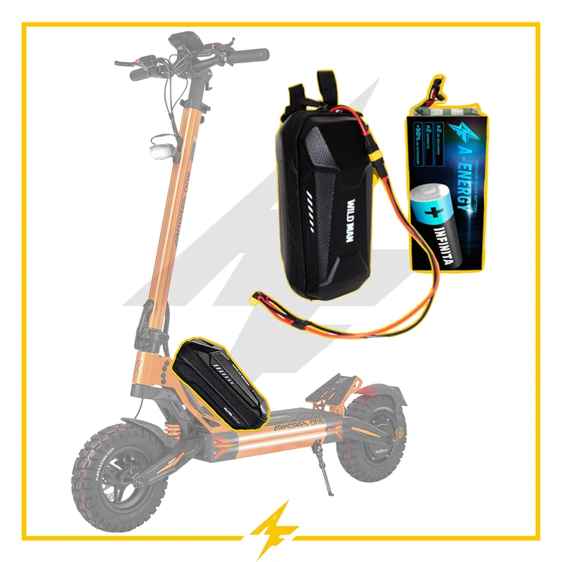 Batería externa de autonomía 48V para patinete eléctrico Ecoxtrem Armored One - Instalación fácil y autonomía superior
