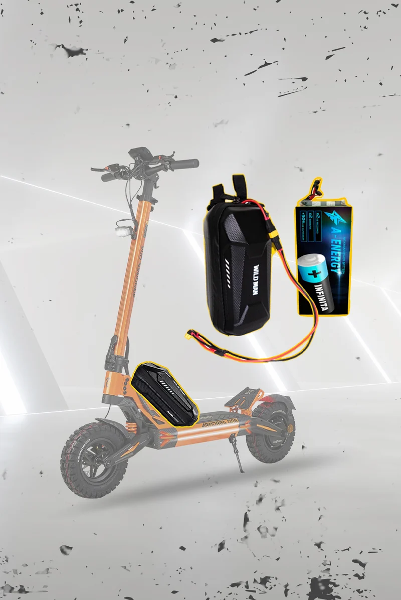 Batería externa de autonomía 48V para patinete eléctrico Ecoxtrem Armored One - Instalación fácil y autonomía superior