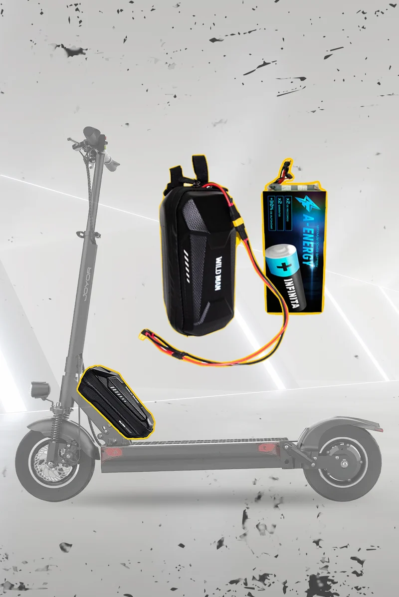 Batería externa de autonomía 48V para patinete eléctrico Joyor Y10 - Instalación fácil y autonomía superior