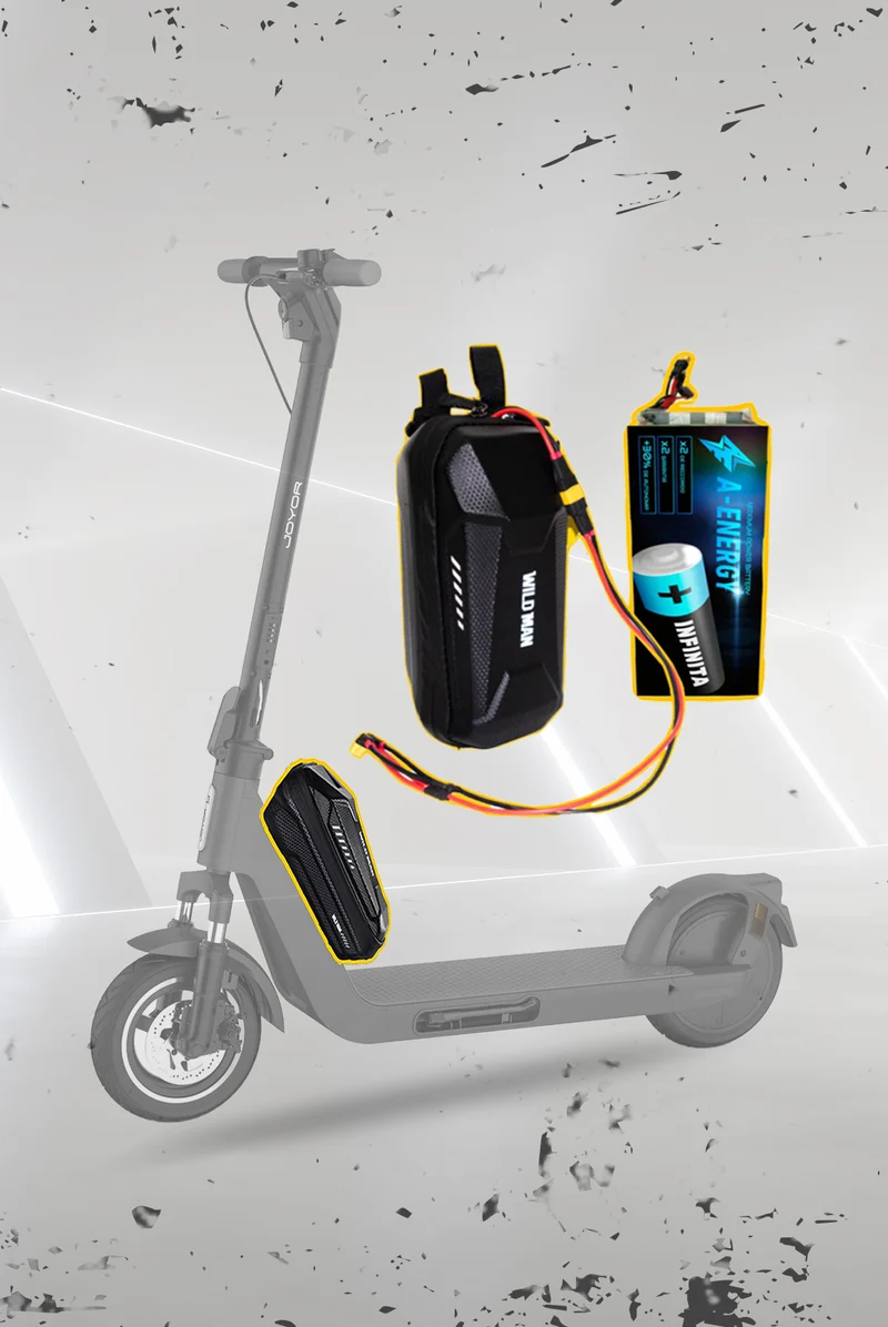 Batería externa de autonomía 36V para patinete eléctrico Joyor LiteGo - Instalación fácil y autonomía superior con AF SCOOTERS