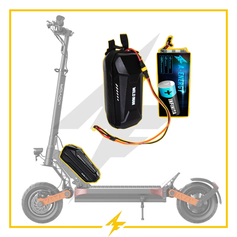 Batería externa de autonomía 48V para patinete eléctrico Joyor S-PRO - Instalación fácil y autonomía superior