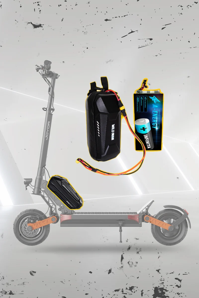 Batería externa de autonomía 48V para patinete eléctrico Joyor S-PRO - Instalación fácil y autonomía superior