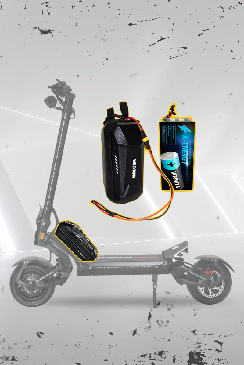 Batería externa de autonomía 60V para patinete eléctrico Teverun Fighter ELEVEN - Instalación fácil y autonomía superior