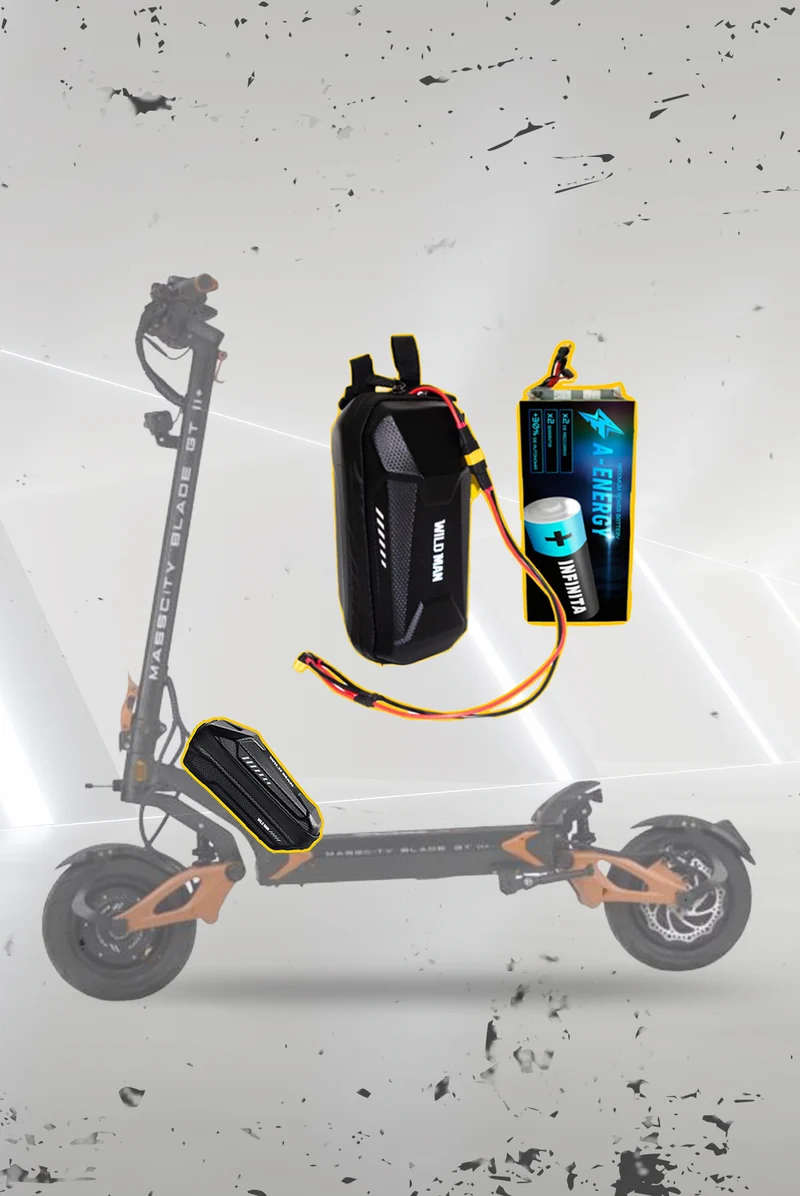 Batería externa de autonomía 52V para patinete eléctrico Teverun BLADE GT II - Instalación fácil y autonomía superior con AF SCOOTERS