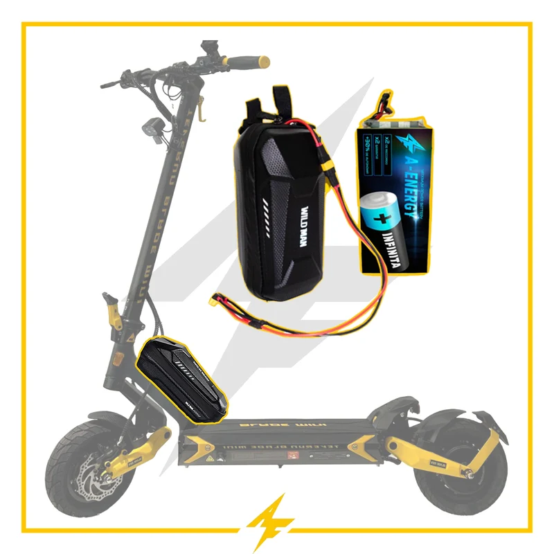 Batería externa de autonomía 48V para patinete eléctrico Teverun Blade Mini - Instalación fácil y autonomía superior