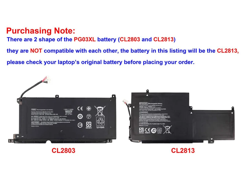 11,55V 6000mAh PG03XL 69,3Wh Ersatzakku für HP Spectre x360 15-AP Convertible PC Serie
