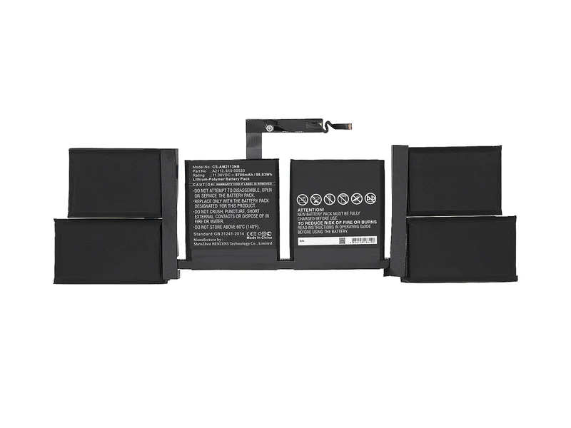 Ersatz für Apple A2141 Laptop-Akku