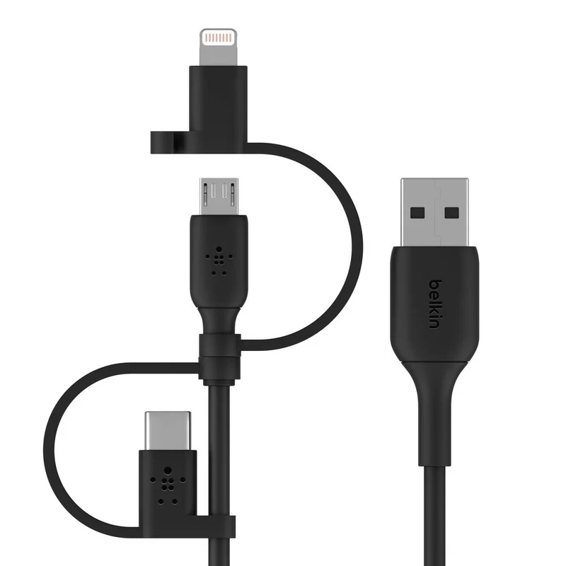 Cable BOOST↑CHARGE de USB-A con Conexión Universal (1 m) de Belkin - Negro