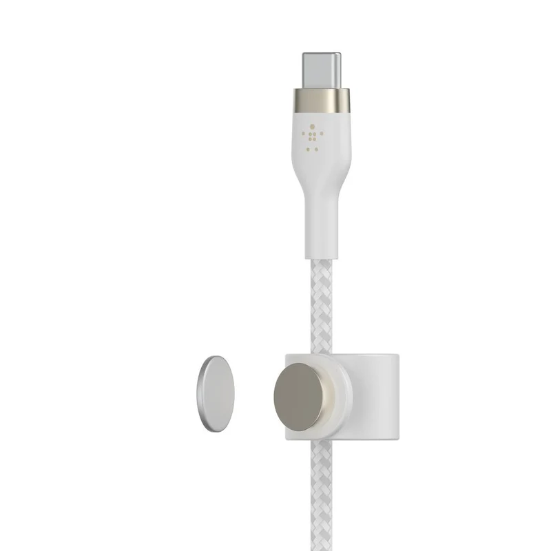 Cable de USB-C a USB-C BOOST↑CHARGE Pro Flex (2 m) de Belkin - Blanco