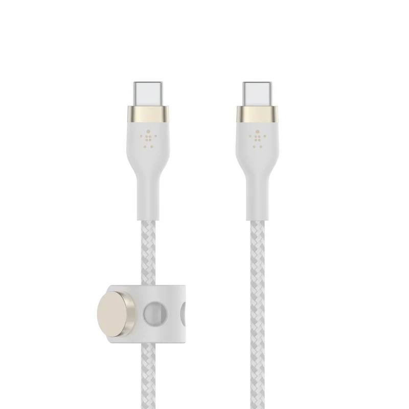 Cable de USB-C a USB-C BOOST↑CHARGE Pro Flex (2 m) de Belkin - Blanco