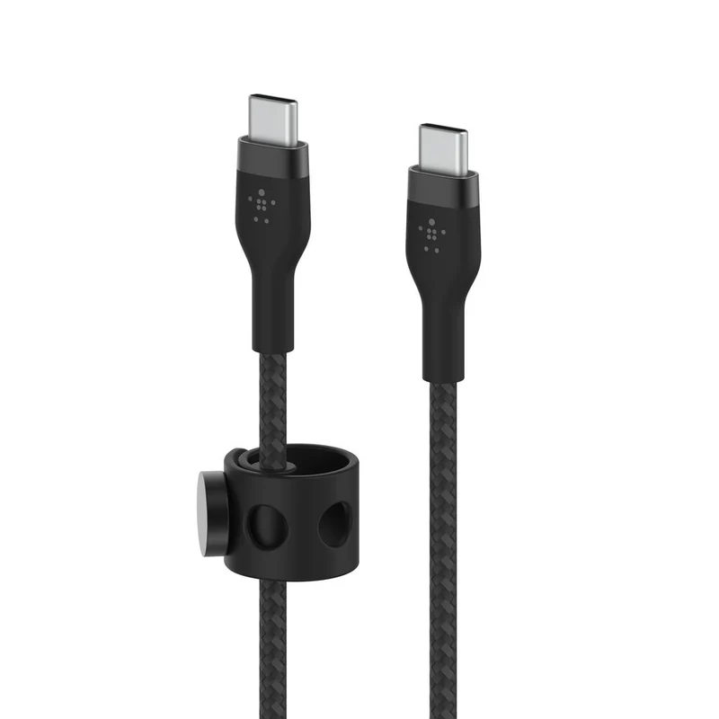 Cable de USB-C a USB-C BOOST↑CHARGE Pro Flex (2 m) de Belkin - Negro
