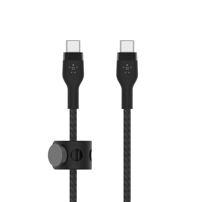 Cable de USB-C a USB-C BOOST↑CHARGE Pro Flex (2 m) de Belkin - Negro