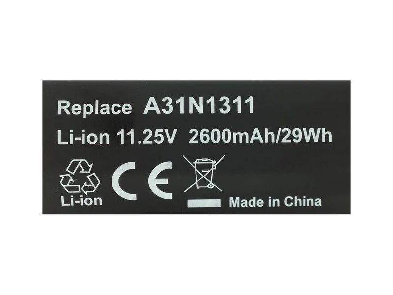 11,25V 2600mAh A31N1311 Laptop-Akku für ASUS X102B, X102BA, F102BA Touchscreen Serie