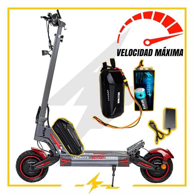 Batería de velocidad 12V para patinete eléctrico Ecoxtrem M41 Tank Dual motor – ¡Llega a velocidad máxima con AF SCOOTERS!