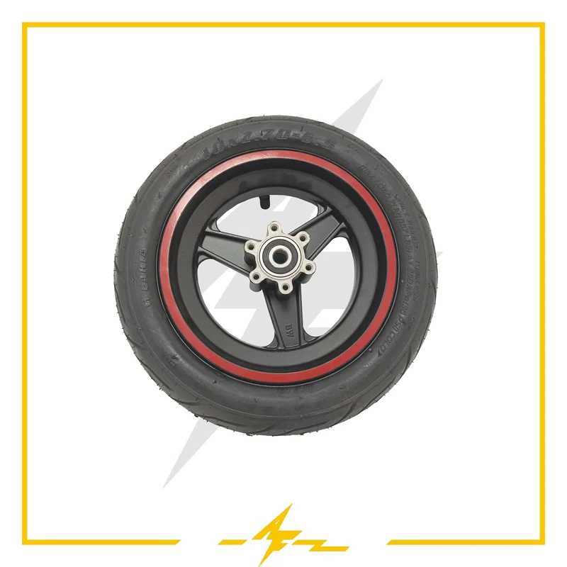Rueda para patinete eléctrico Zwheel delantero neumático tubeless con aro rojo - Potencia, tracción y fiabilidad con AF SCOOTERS