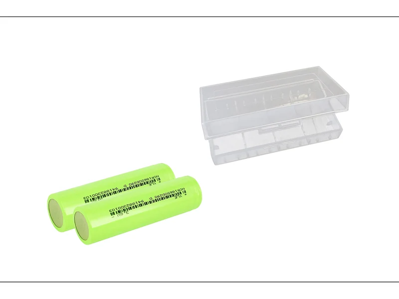 2x 2900mAh 18650 wiederaufladbare Batteriezellen