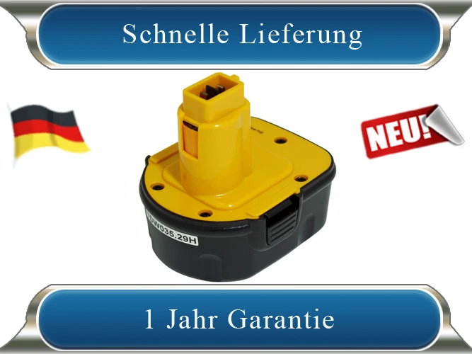 Ersatz für Akku für Elektrowerkzeuge der Serien DEWALT 28, DC, DW