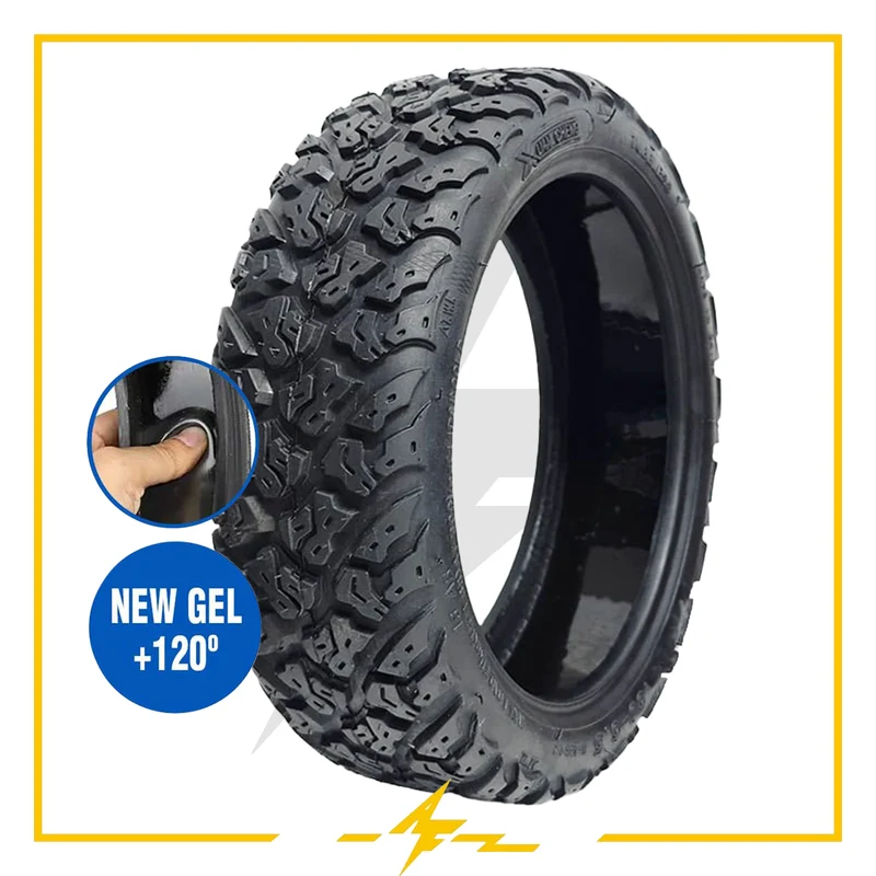 Cubierta rueda neumática para patinete eléctrico Xuancheng 10x2,5-6,5 Offroad Tubeless con gel: ¡Protección total para tu patin!