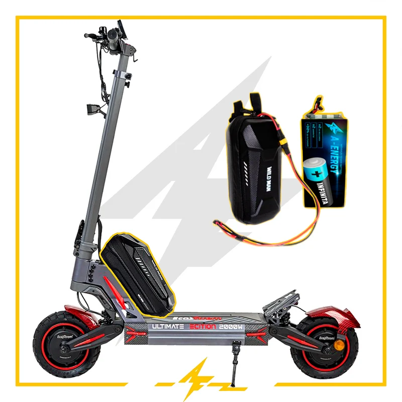 Batería externa de autonomía 52V para patinete eléctrico Ecoxtrem M41 Tank Dual Motor – Instalación fácil y autonomía superior con AF SCOOTERS