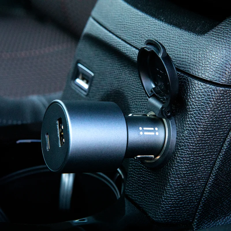 Cargador para coche de 78 W de INTECAT - Gris