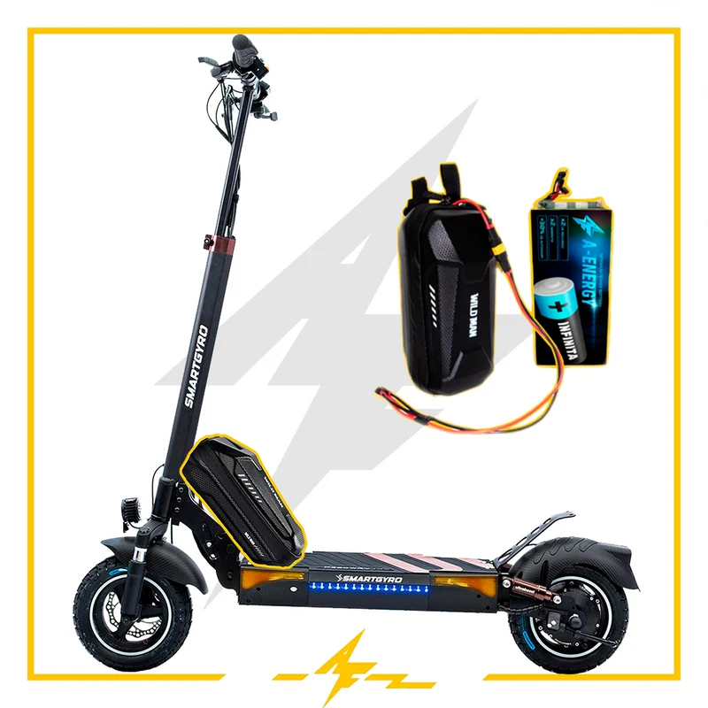 Batería externa de autonomía 48V para patinete eléctrico Smartgyro Speedway PRO – Instalación fácil y autonomía superior con AF SCOOTERS